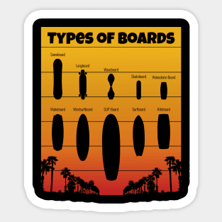 Skateboard Surf SUP-Board Snowboard & Boards Collection Sticker